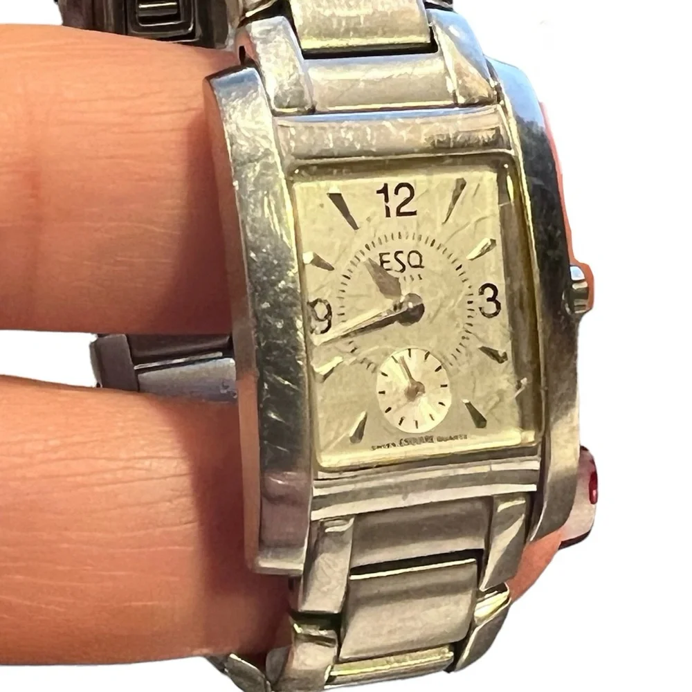 ESQ. ESQUIRE STAINLESS STEEL WATCH